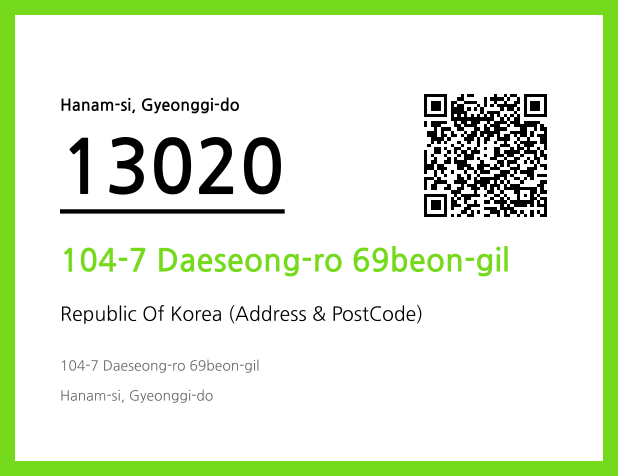 Address and Postal Code QR Code Image (CC BY 4.0)