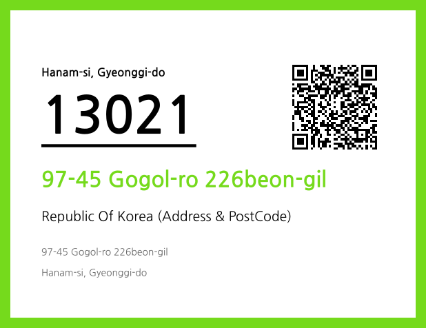 Address and Postal Code QR Code Image (CC BY 4.0)