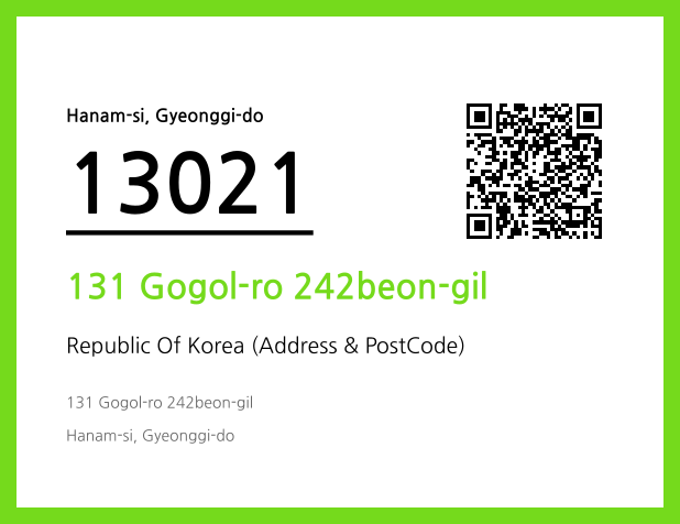 Address and Postal Code QR Code Image (CC BY 4.0)