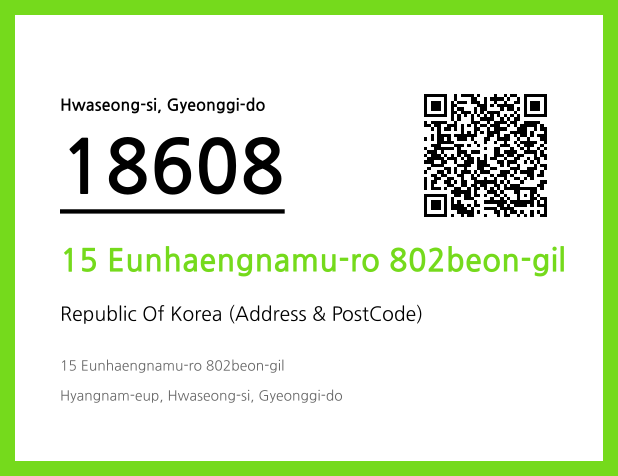 Address and Postal Code QR Code Image (CC BY 4.0)