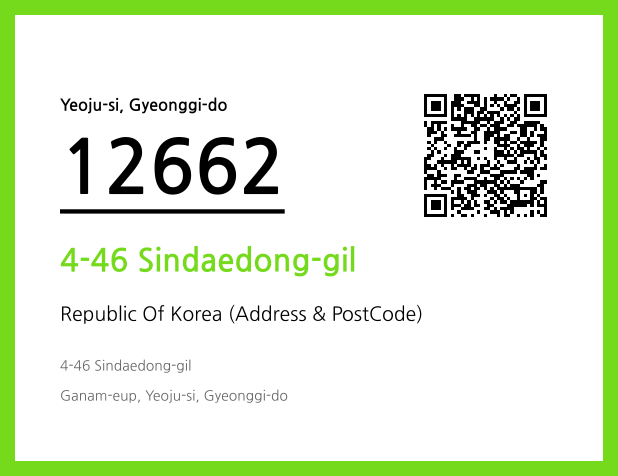 Address and Postal Code QR Code Image (CC BY 4.0)