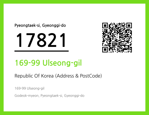 Address and Postal Code QR Code Image (CC BY 4.0)