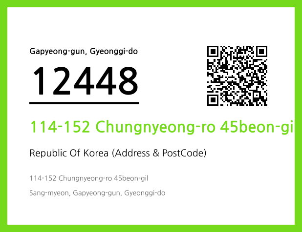 Address and Postal Code QR Code Image (CC BY 4.0)