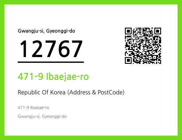 Address and Postal Code QR Code Image (CC BY 4.0)