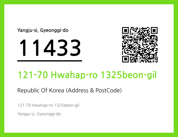 Address and Postal Code QR Code Image (CC BY 4.0)
