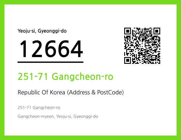 Address and Postal Code QR Code Image (CC BY 4.0)