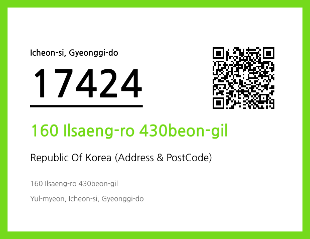 Address and Postal Code QR Code Image (CC BY 4.0)