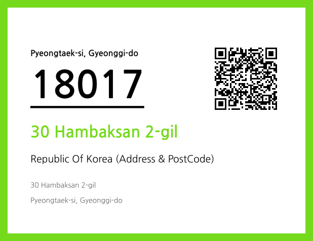 Address and Postal Code QR Code Image (CC BY 4.0)