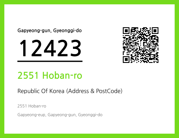 Address and Postal Code QR Code Image (CC BY 4.0)