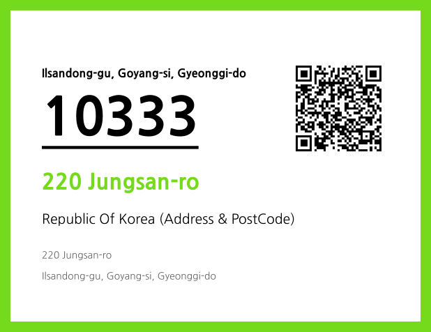Address and Postal Code QR Code Image (CC BY 4.0)