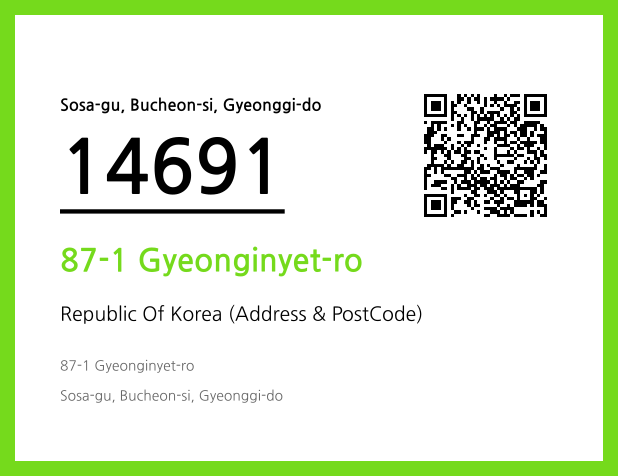Address and Postal Code QR Code Image (CC BY 4.0)