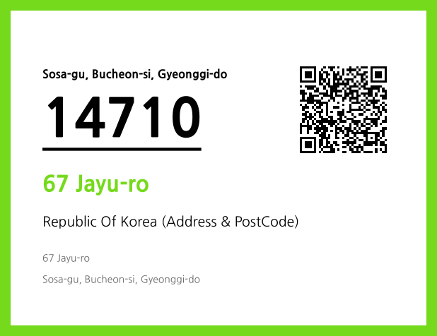 Address and Postal Code QR Code Image (CC BY 4.0)