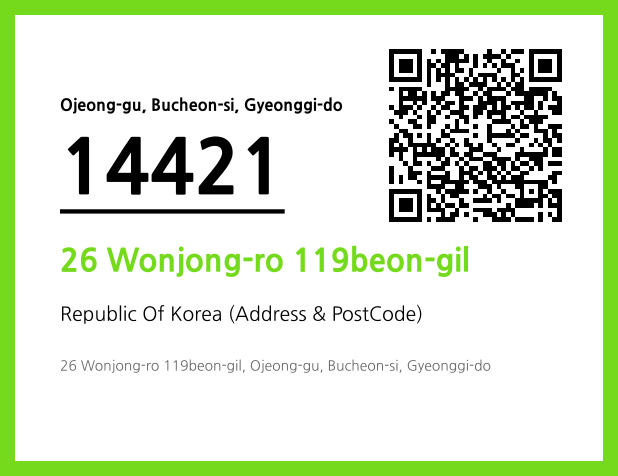 Address and Postal Code QR Code Image (CC BY 4.0)