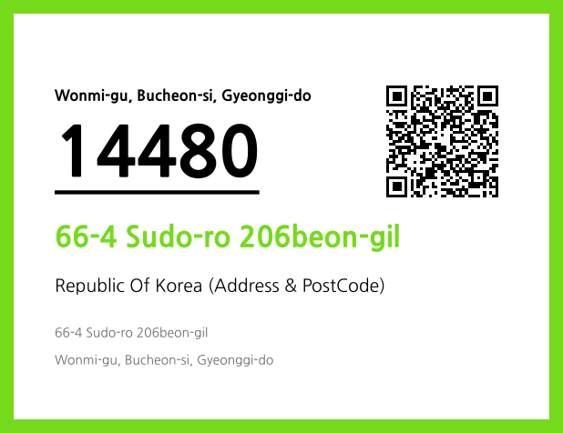 Address and Postal Code QR Code Image (CC BY 4.0)