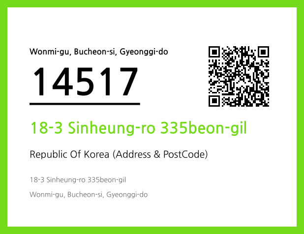 Address and Postal Code QR Code Image (CC BY 4.0)