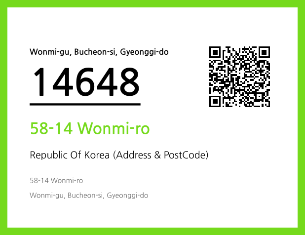Address and Postal Code QR Code Image (CC BY 4.0)