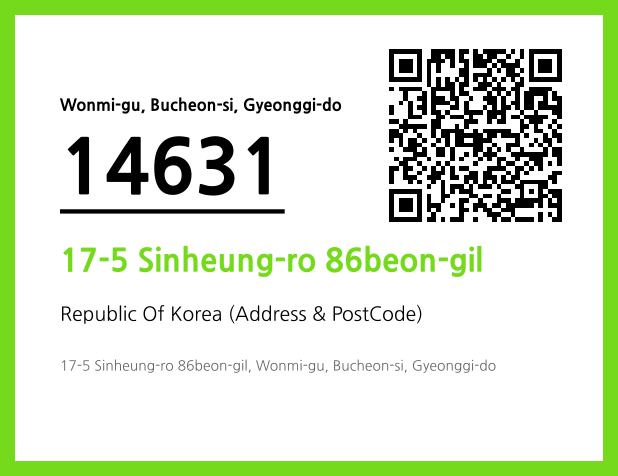 Address and Postal Code QR Code Image (CC BY 4.0)