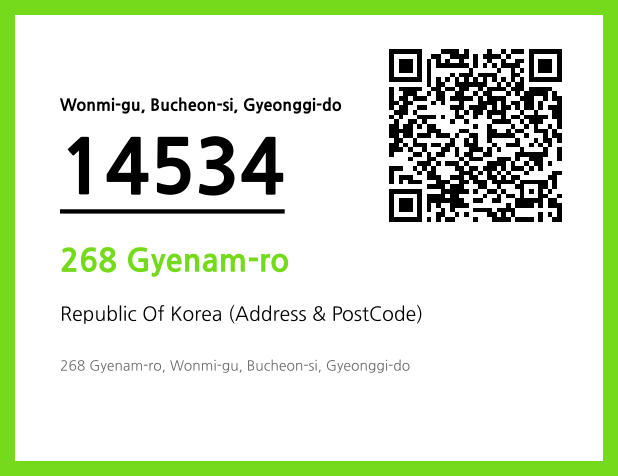 Address and Postal Code QR Code Image (CC BY 4.0)