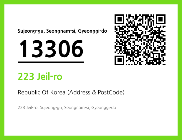 Address and Postal Code QR Code Image (CC BY 4.0)