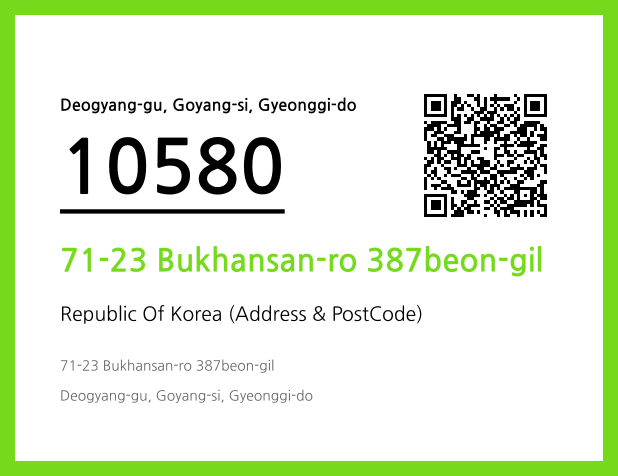 CC BY 4.0 Address and Postal Code QR Code Image (CC BY 4.0)
