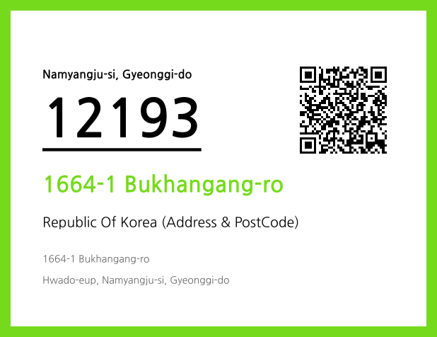 Address and Postal Code QR Code Image (CC BY 4.0)