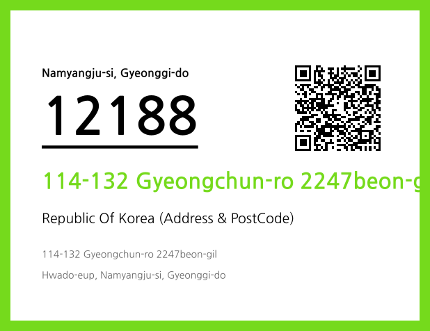 Address and Postal Code QR Code Image (CC BY 4.0)