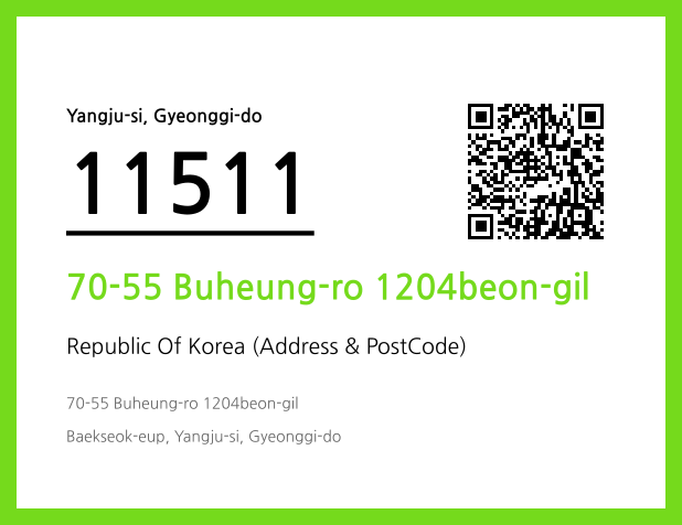 Address and Postal Code QR Code Image (CC BY 4.0)