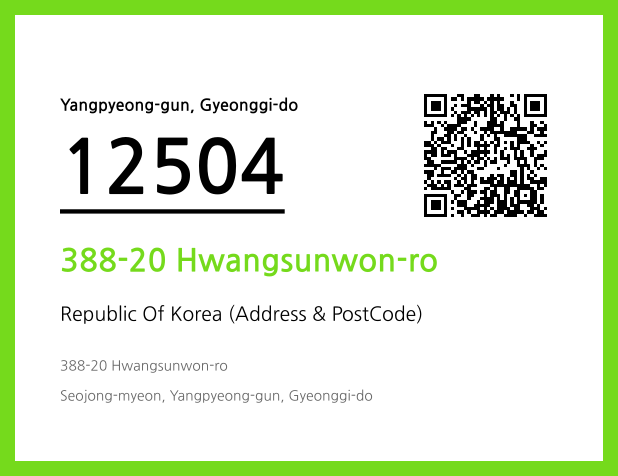 Address and Postal Code QR Code Image (CC BY 4.0)