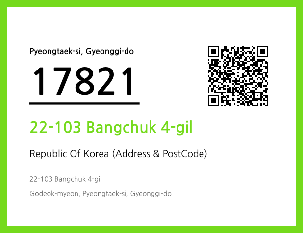 Address and Postal Code QR Code Image (CC BY 4.0)