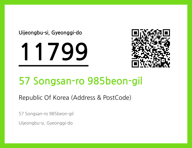Address and Postal Code QR Code Image (CC BY 4.0)