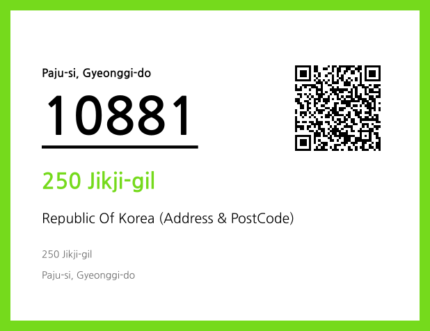 Address and Postal Code QR Code Image (CC BY 4.0)