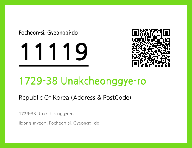 CC BY 4.0 Address and Postal Code QR Code Image (CC BY 4.0)