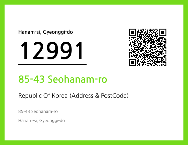 Address and Postal Code QR Code Image (CC BY 4.0)