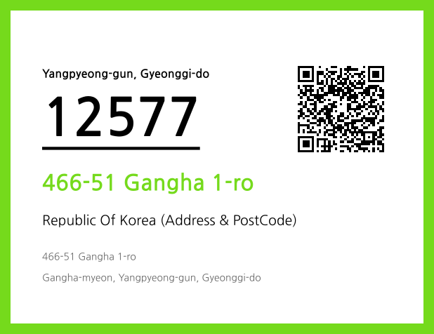 Address and Postal Code QR Code Image (CC BY 4.0)