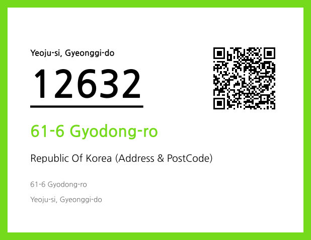 Address and Postal Code QR Code Image (CC BY 4.0)