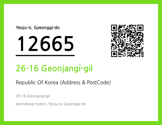 Address and Postal Code QR Code Image (CC BY 4.0)