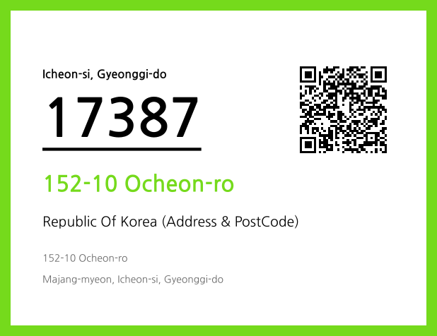 Address and Postal Code QR Code Image (CC BY 4.0)