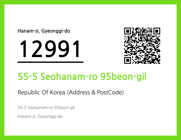 Address and Postal Code QR Code Image (CC BY 4.0)