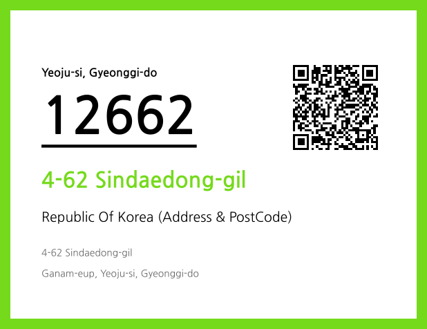 Address and Postal Code QR Code Image (CC BY 4.0)
