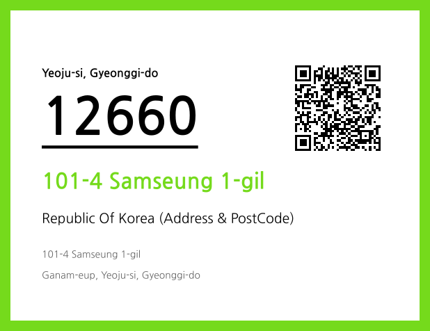 CC BY 4.0 Address and Postal Code QR Code Image (CC BY 4.0)