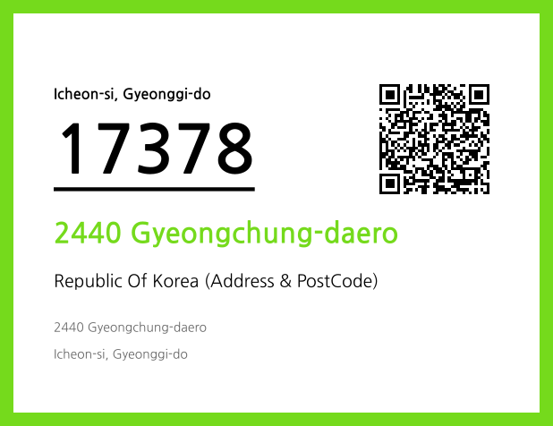 Address and Postal Code QR Code Image (CC BY 4.0)