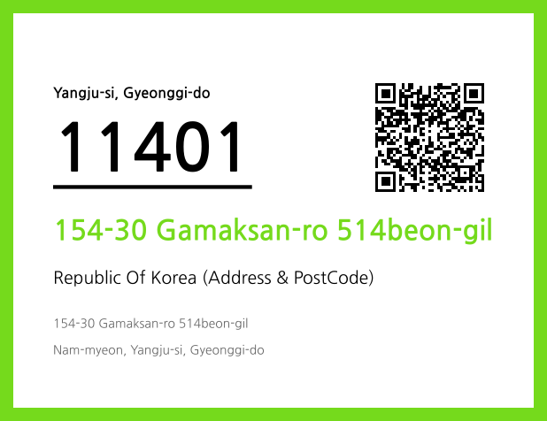 Address and Postal Code QR Code Image (CC BY 4.0)