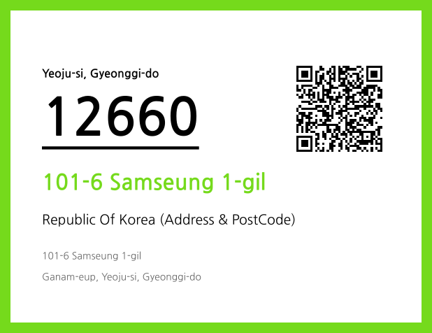 Address and Postal Code QR Code Image (CC BY 4.0)
