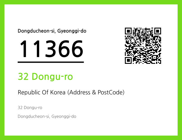 Address and Postal Code QR Code Image (CC BY 4.0)