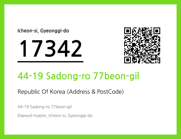 Address and Postal Code QR Code Image (CC BY 4.0)