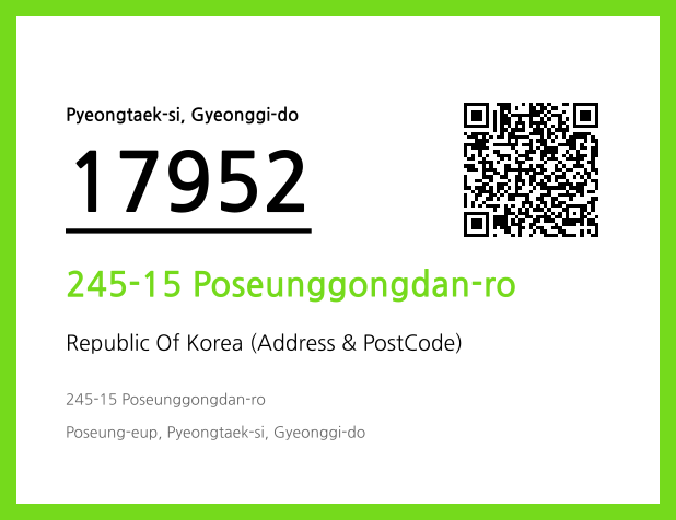 Address and Postal Code QR Code Image (CC BY 4.0)