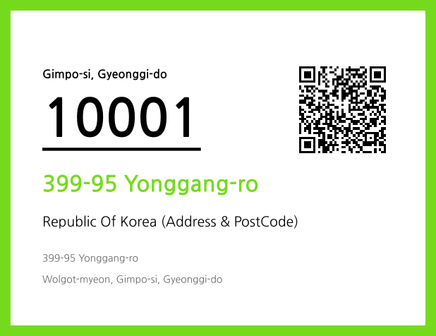 Address and Postal Code QR Code Image (CC BY 4.0)