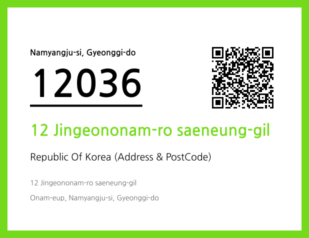 CC BY 4.0 Address and Postal Code QR Code Image (CC BY 4.0)