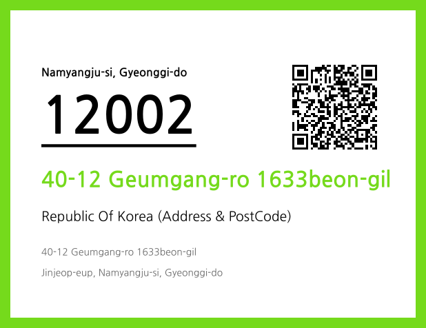 Address and Postal Code QR Code Image (CC BY 4.0)