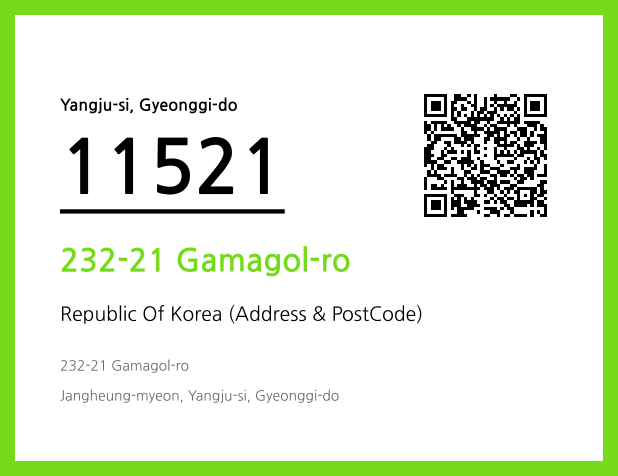 Address and Postal Code QR Code Image (CC BY 4.0)